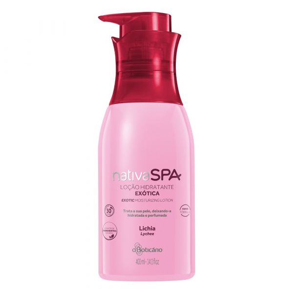 NATIVA SPA LICHIA LOÇÃO HIDRATANTE CORPORAL DESODORANTE, 400ML